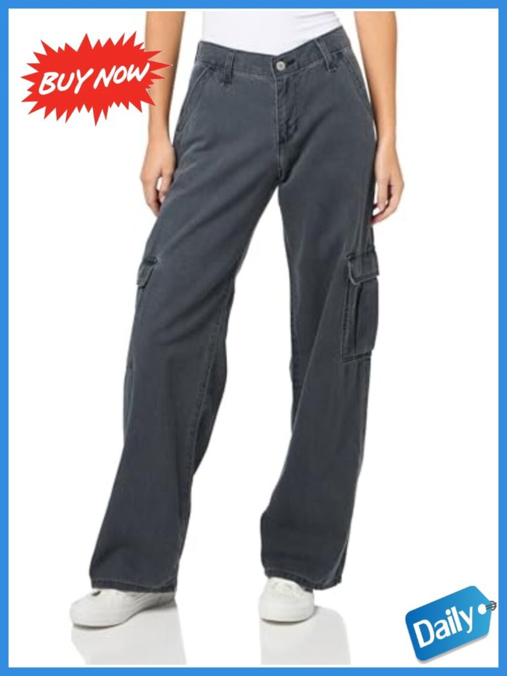 Levi's Superlow Loose Cargo Pants Low Rise Utility Pockets